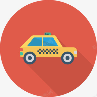 出租车交通30环形图标图标