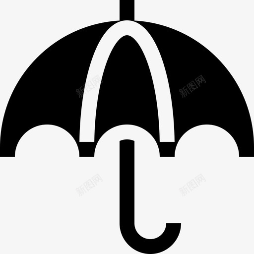 雨伞冬装2填充图标svg_新图网 https://ixintu.com 冬装2 填充 雨伞