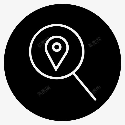 搜索位置查找位置定位地址图标svg_新图网 https://ixintu.com 位置和导航减去前面 地图 定位地址 搜索位置 搜索地址 查找位置