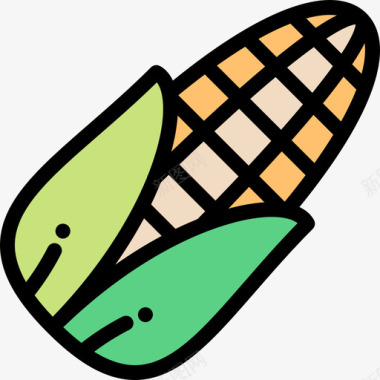玉米农耕18原色图标图标