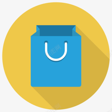 购物袋购物电子商务循环图标图标