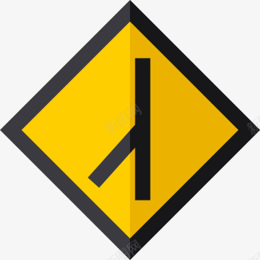 合并交通标志4平面图标图标