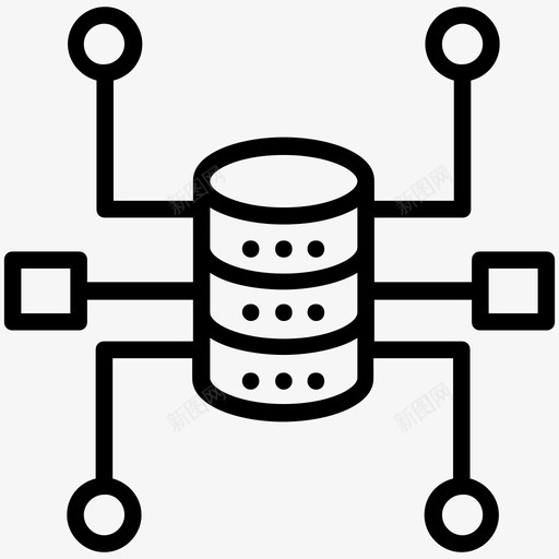数据库架构数据管理数据库基础设施图标svg_新图网 https://ixintu.com 数据库基础设施 数据库架构 数据库结构 数据库行图标 数据管理