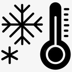 恒温器低温数字温度计仪表图标高清图片