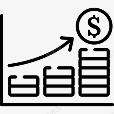 利润商业分析5线性图标图标