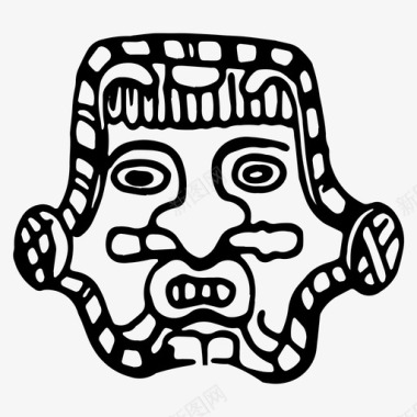 玛雅古老阿兹特克图标图标