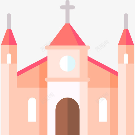 教堂第一圣餐3号平的图标svg_新图网 https://ixintu.com 平的 教堂 第一圣餐3号
