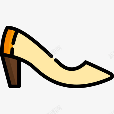 高跟鞋服装风格线条色彩图标图标