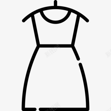 连衣裙购物中心2直线型图标图标