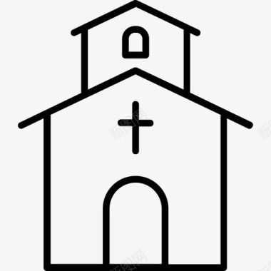 教堂宗教18直系图标图标