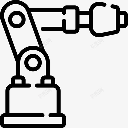 工业机器人制造5线性图标svg_新图网 https://ixintu.com 制造5 工业机器人 线性