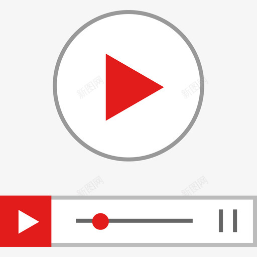 视频播放器开发web3平面图标svg_新图网 https://ixintu.com 平面 开发web3 视频播放器