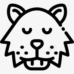 狼獾狼獾动物31直系图标高清图片