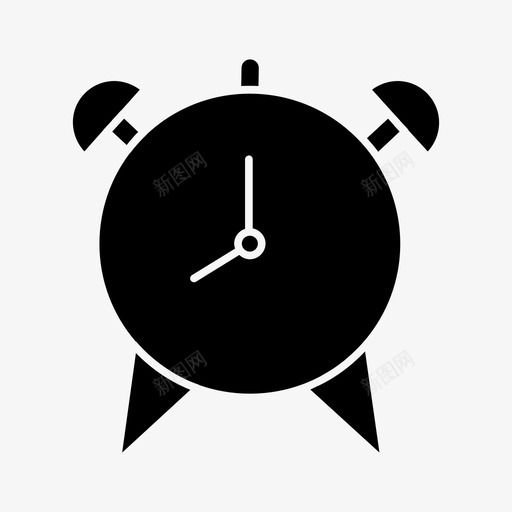 闹钟提醒时间图标svg_新图网 https://ixintu.com 提醒 时间 闹钟