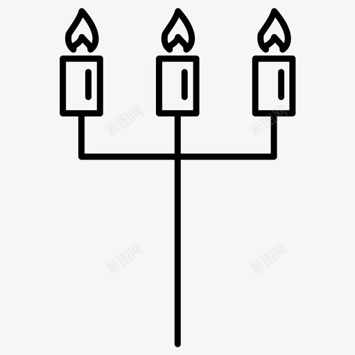蜡烛烛光支架图标svg_新图网 https://ixintu.com 支架 烛光 蜡烛