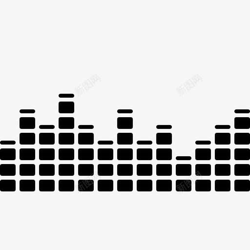 录音音频均衡器图标svg_新图网 https://ixintu.com 均衡器 声波 声音 录音 音频