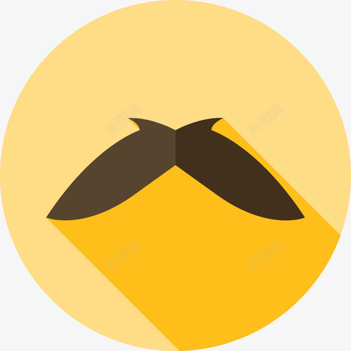 Moustache5月5日Flat图标svg_新图网 https://ixintu.com 5月5日 Flat Moustache