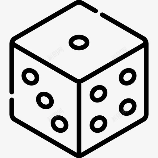 骰子玩具18直线型图标svg_新图网 https://ixintu.com 玩具18 直线型 骰子