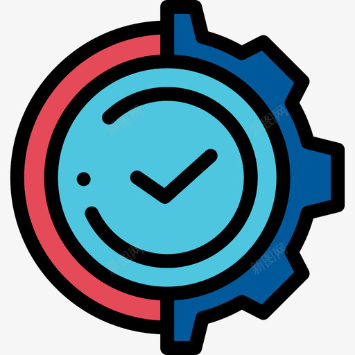 时间管理时间管理11线性颜色图标svg_新图网 https://ixintu.com 时间管理 时间管理11 线性颜色