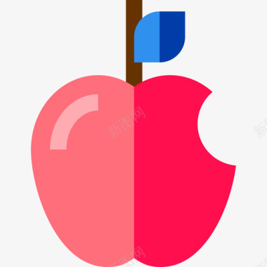 苹果知识4扁平图标图标