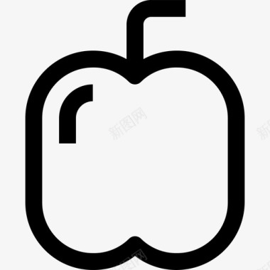 苹果食品和饮料8直系图标图标
