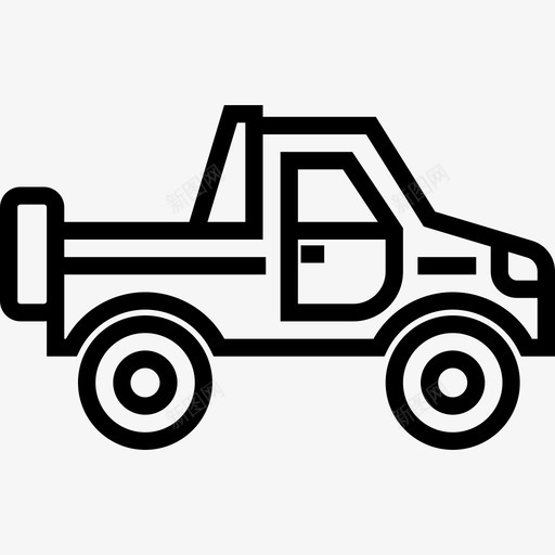 皮卡车safari5直线型图标svg_新图网 https://ixintu.com safari5 皮卡车 直线型