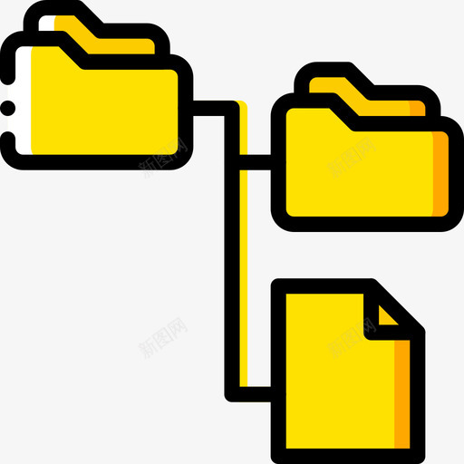 文件夹文件和文件夹12黄色图标svg_新图网 https://ixintu.com 文件和文件夹12 文件夹 黄色