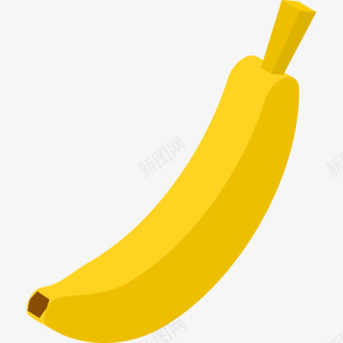 香蕉自然19扁平图标图标
