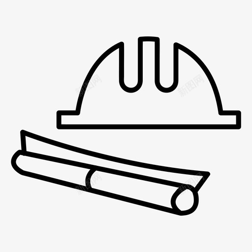 建筑帽子建筑工人土木工程师图标svg_新图网 https://ixintu.com 土木工程师 基本图标所有尺寸 头盔 工作 建筑工人 建筑帽子