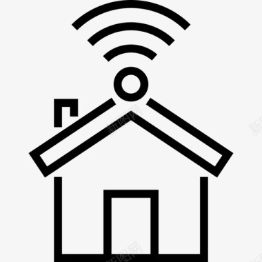 Wifi家庭3线性图标图标