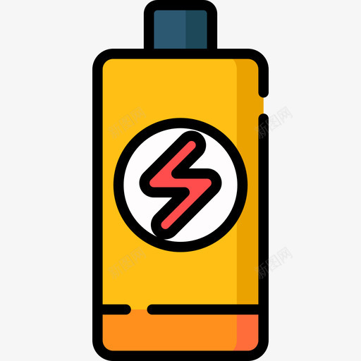 电池技术15线性颜色图标svg_新图网 https://ixintu.com 技术15 电池 线性颜色