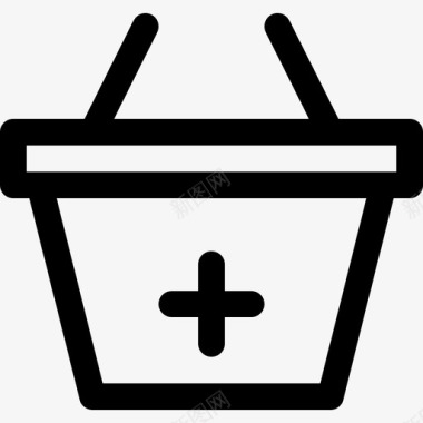 购物篮购物56线性图标图标