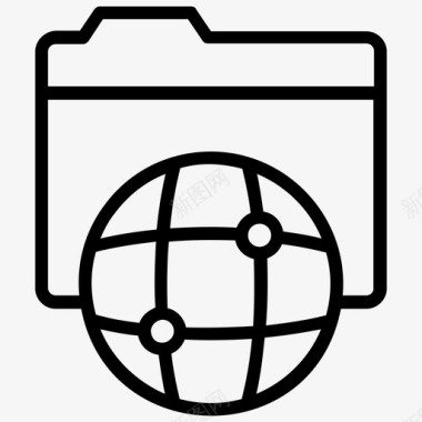 网络文件系统计算机文件文件夹图标图标