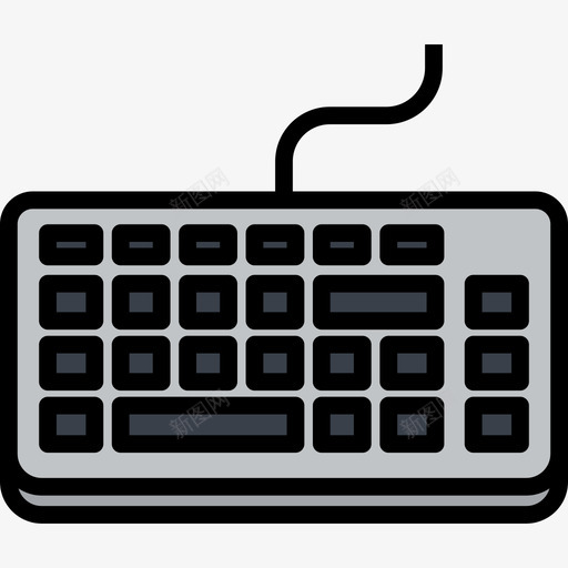 键盘工具2线颜色图标svg_新图网 https://ixintu.com 线颜色 设计工具2 键盘