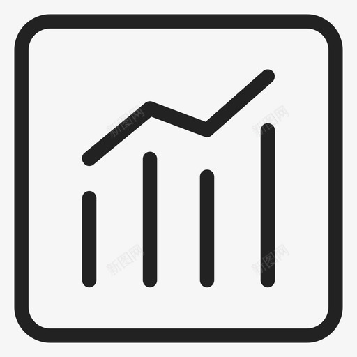 统计图表增长图标svg_新图网 https://ixintu.com 图表 增长 报告 统计
