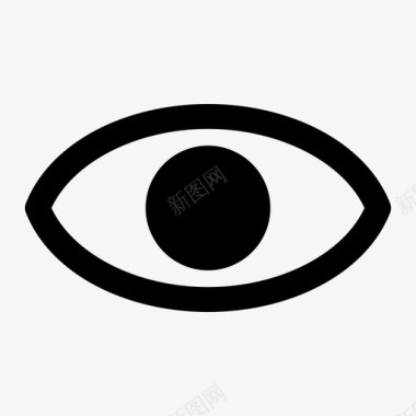 眼睛眼球瞳孔图标图标