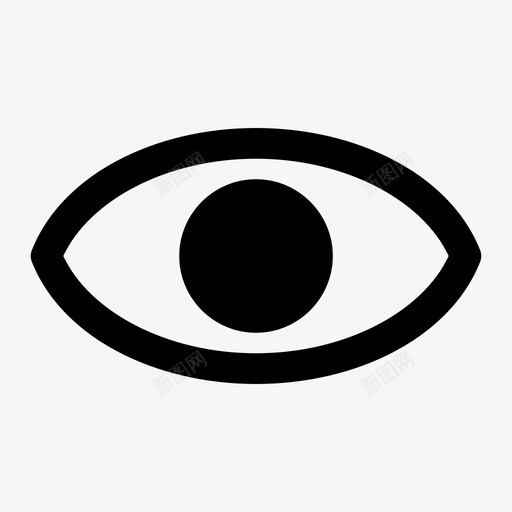 眼睛眼球瞳孔图标svg_新图网 https://ixintu.com 看 眼球 眼睛 瞳孔