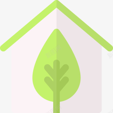 住宅能源与环境公寓图标图标