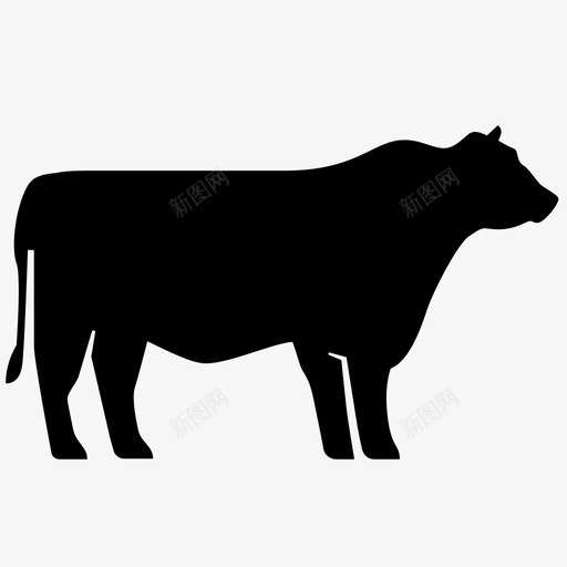 牛安格斯牛肉图标svg_新图网 https://ixintu.com 动物 和牛 安格斯 牛 牛排 牛肉