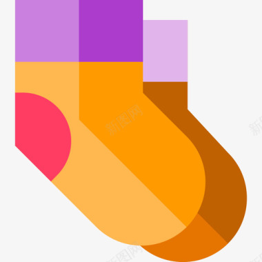袜子冬装平底鞋图标图标