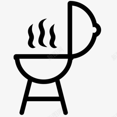 烧烤烹饪火图标图标