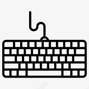 键盘电脑打字机图标图标