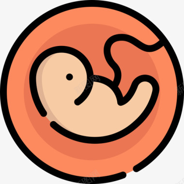 怀孕家系6直系肤色图标图标