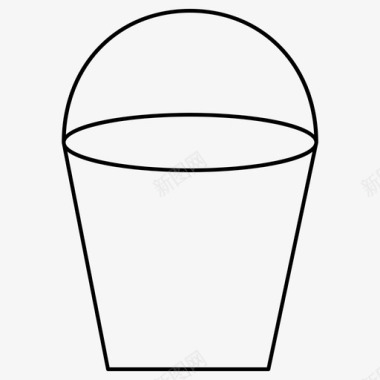 桶容器水图标图标