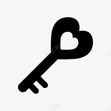 爱的钥匙心浪漫图标图标