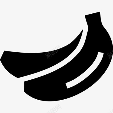 香蕉串水果图标图标