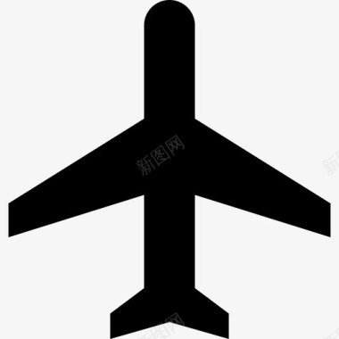 航班地图和运输单色图标图标