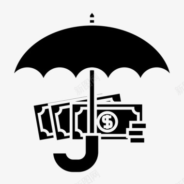 资金保护保险保护伞图标图标