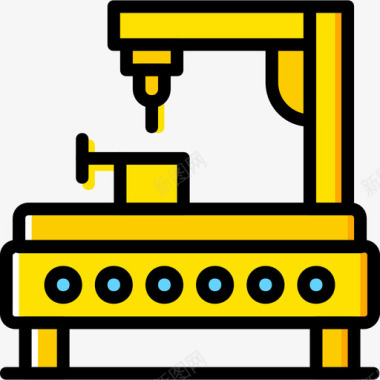工业机器人工业8黄色图标图标