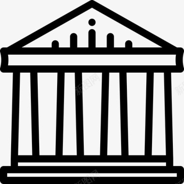 帕台农神庙古希腊7直系图标图标